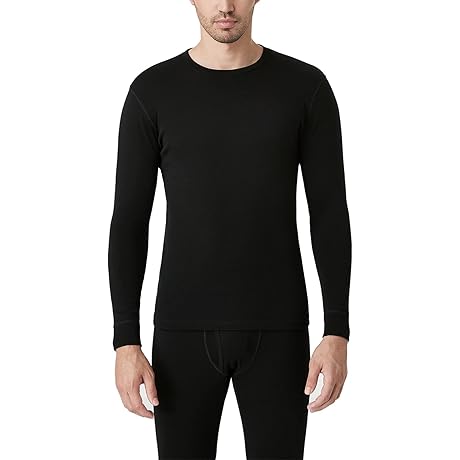 Merino Wool Long Underwear Base Layer Thermal Shirt for Men