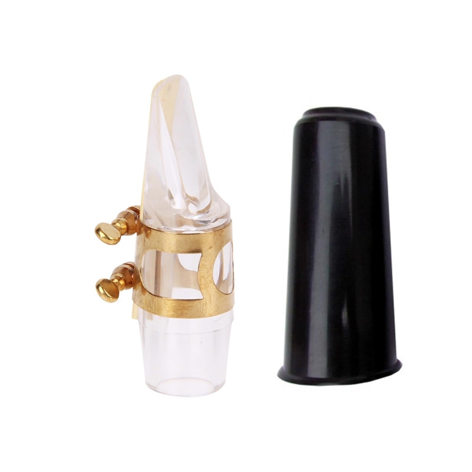 Kit de Accesorios saxofón Kit De Boquilla De Saxofón Alto, Boquilla, Tapa, Clip De Lengüeta, Boquilla Plana, Accesorios Para Instrumentos De Viento De Madera