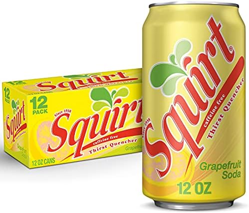 Squirt Soda, Grapefruit, 12 Fl Oz Cans, 12 Pack