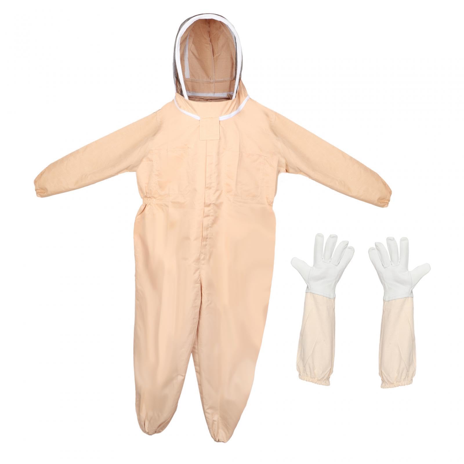 Combinaison d'apiculteur avec chapeau amovible taille XL en coton blanc protecteur
