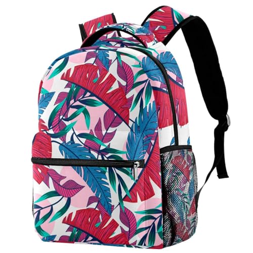 Sac à dos feuilles tropicales idéal pour l'école et les sorties de votre ado