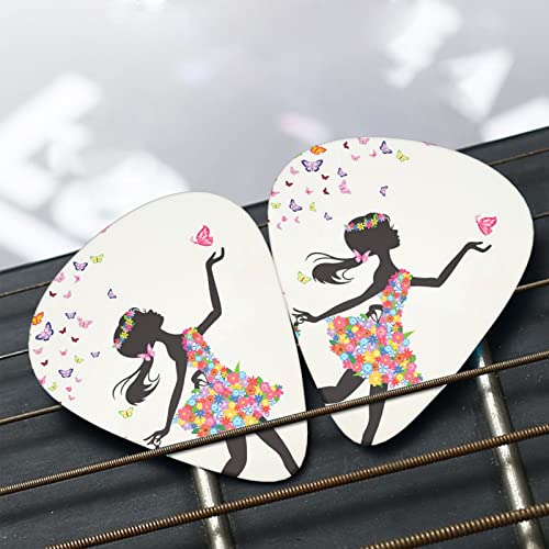 Girl Dance Butterfly Lot de 12 médiators pour guitare électrique, basse, ukulélé 0,46 mm/0,71 mm/0,96 mm d’épaisseur - Les Beatles, Paul McCartney, John Lennon, RIngo Starr, George Harrison Girl Dance Butterfly Lot de 12 médiators pour guitare électrique, basse, ukulélé 0,46 mm/0,71 mm/0,96 mm d'épaisseur – Image 8