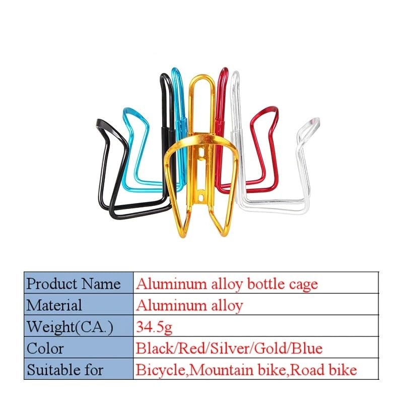 Porte-bidon de vélo bleu en alliage d'aluminium léger pour VTT et route - 3