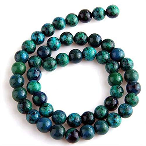 Naliovker Chrysocolle Ronde Pierre gemme Perles en Vrac 8mm Brin Hot Cover