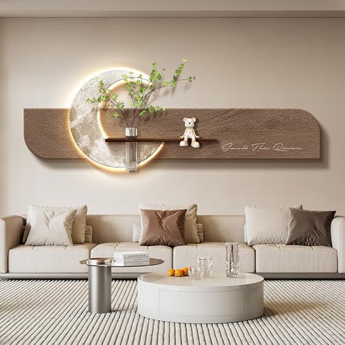 3D ̑ǉ ݂Gǒ ۃA[gpl w̍ ԕrt rO[ ItBX _CjO(Brown-A,100*35cm/39.4*13.8in)