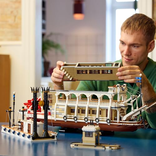 LEGO Ideas 21356 Exclu Cdiscount Le Bateau a Vapeur du Mississippi - Set de Construction pour Adulte