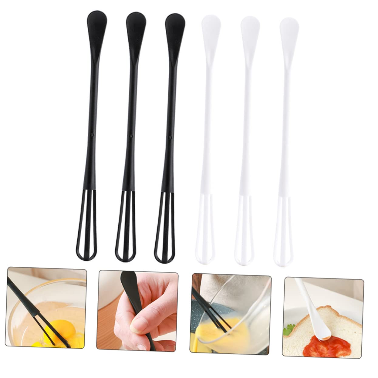 Fouets Cuisine Lot De 3 Mini Fouets Inox 26cm - Cuisine - Mélange, Mousse, Battage - Webake Set Ustensiles Cuisine