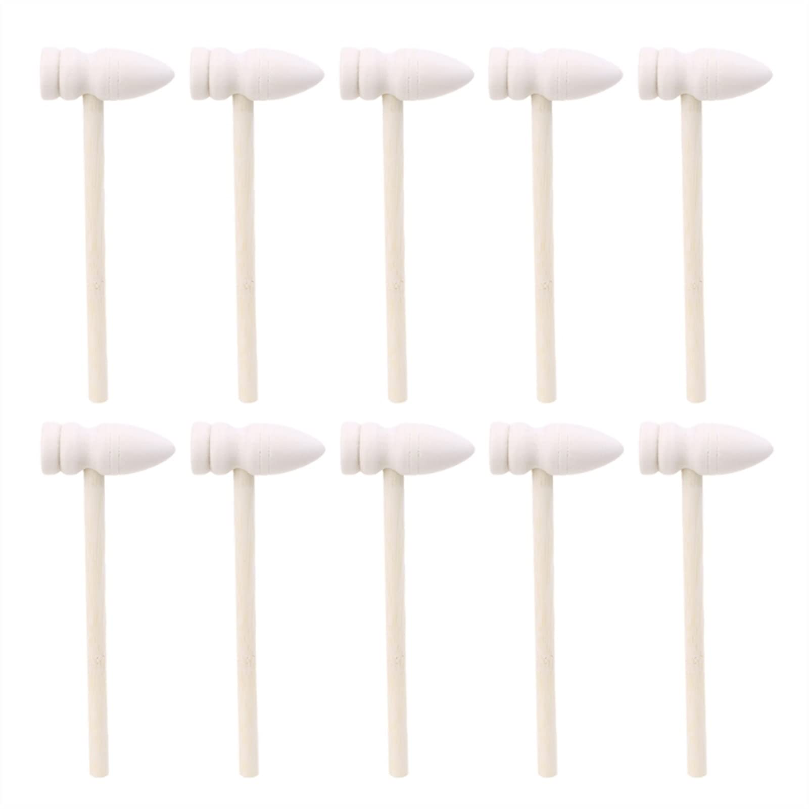 Hammer, 10 Pcs Wooden Hammers for Chocolate Breakable Heart - Mini Mallet for Smash-able Treats(1)