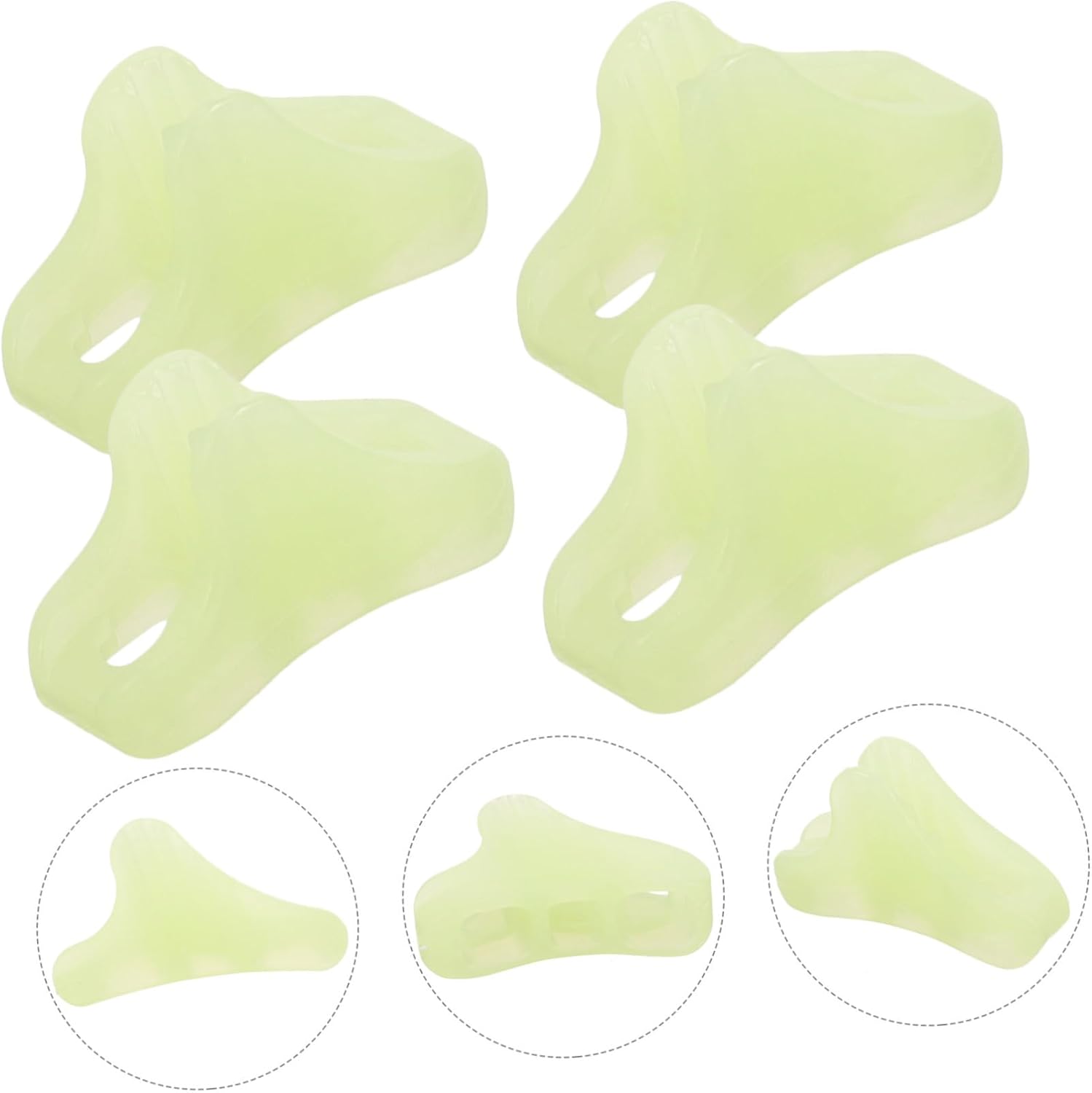 balacoo 30pcs Skid Tent Rope Tighteners Plastic Wind Rope Buckles for Camping Outdoor Canopy and Tarp Use