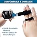 Sumifun Buddy Finger Wraps, Pack of 10 Finger Tapes for Broken, Sprained, Fractured Finger, Finger Straps for Jammed, Swollen, Dislocated Joint (Black)