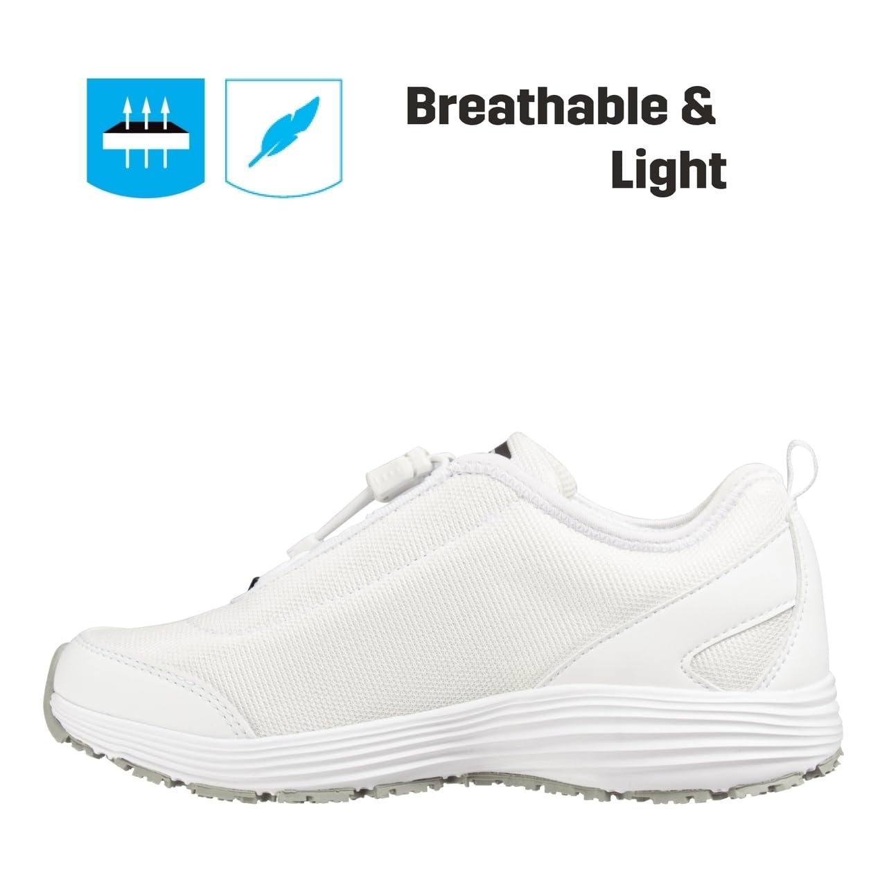 Oxypas Safety Jogger Chaussure de sécurité pour Femme, Confortable, antidérapante, avec Lacets élastiques, Bleu Marine, Taille EU 37