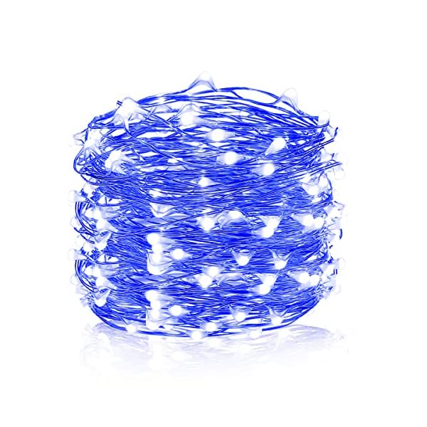 Ariceleo led fairy lights battery operated, mini battery powered copper wire starry fairy lights, battery operated lights for bedroom, christmas, parties, wedding, centerpiece, decoration