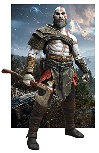 Image of NECA 49323 God of War (2018) 7 inch Scale Action Figure, 7 inch, Multi-Colored (Pack of 6)