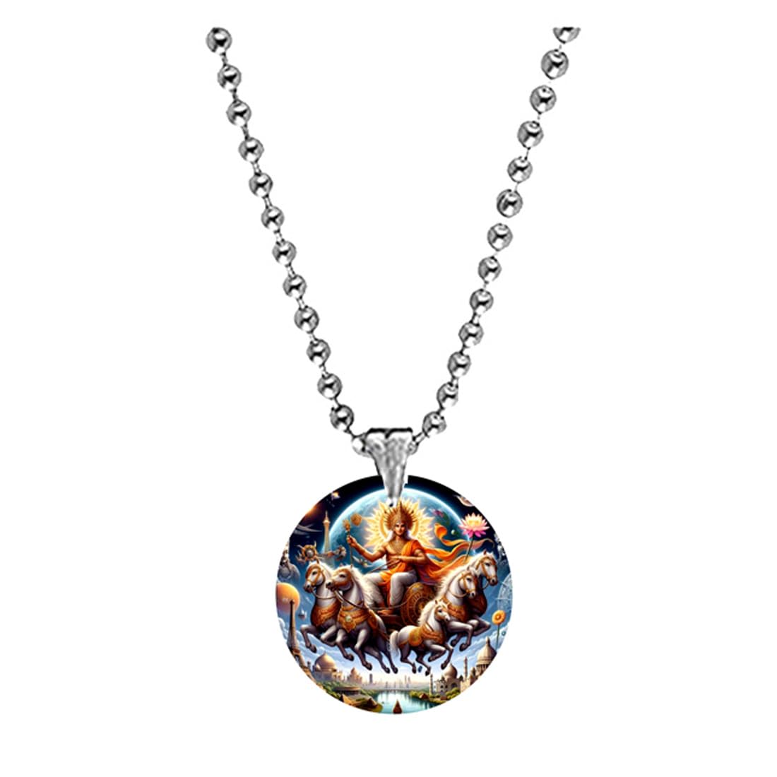 abhiora fashion Eye of the World Lord Sun Acrylic Bead Chain Pendant for Men and Women Spiritual Jewelry-picture-36