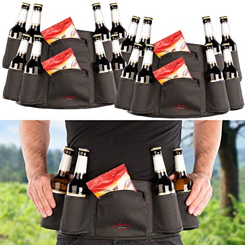 infactory 4 Ceintures avec Poches pour Boissons