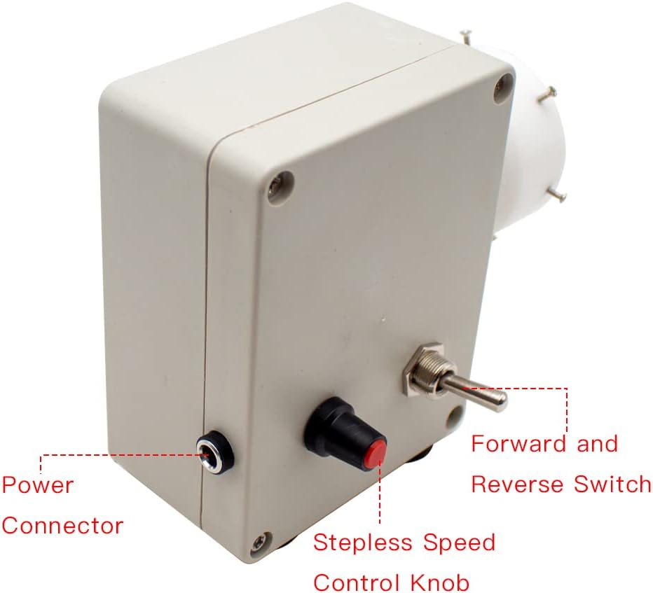 Professional Electric Fishing Rod Building Winding Machine DIY Fishing Rod Tool 0-60RPM Adjustable Forward and Reverse Switch