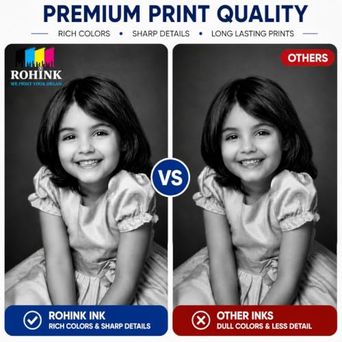 Image of ROHINK 003 Compatible Refill Ink for Epson L3110, L3150, L3250, L3252, L3115, L3116, L3101, L3210, L3215, L3216, L3151, L3152, L3156, L5190 Printers(003 Black Pack 3)