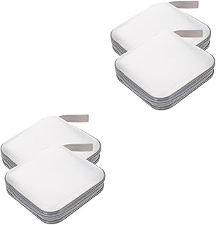 Veemoon 4 Pçs Bolsa De Embreagem Para CD Carteira Bolsa Suporte Para Carro Suporte Quadrado Para Carros Bolsa De Armazenamento Para Carro CD Capa De Dvd Capa De CD De Viagem Caixa De