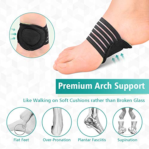 Supporto per arco manica cuscino piede cura