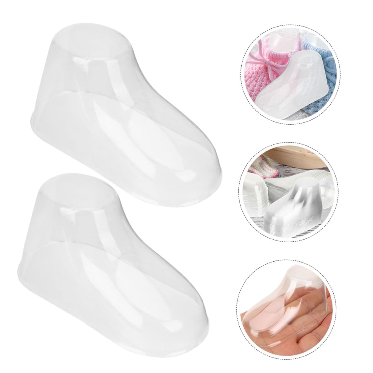 ABOOFAN Shoes Display Holder 100pcs Toddler Feet Molds Plastic Baby Foot Models