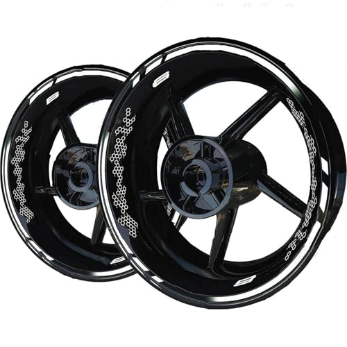 Autocollants de roue moto réfléchissants style 4 pour Ninja ZX-9R