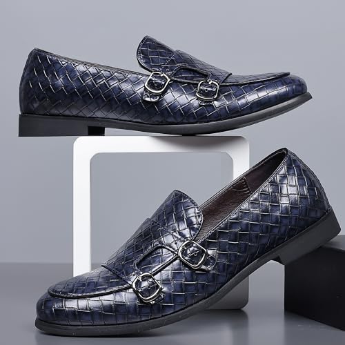 COSIDRAM Men's Dress Shoes Oxfords Slip on Classic Modern Formal Leather Shoes Casual Loafers4