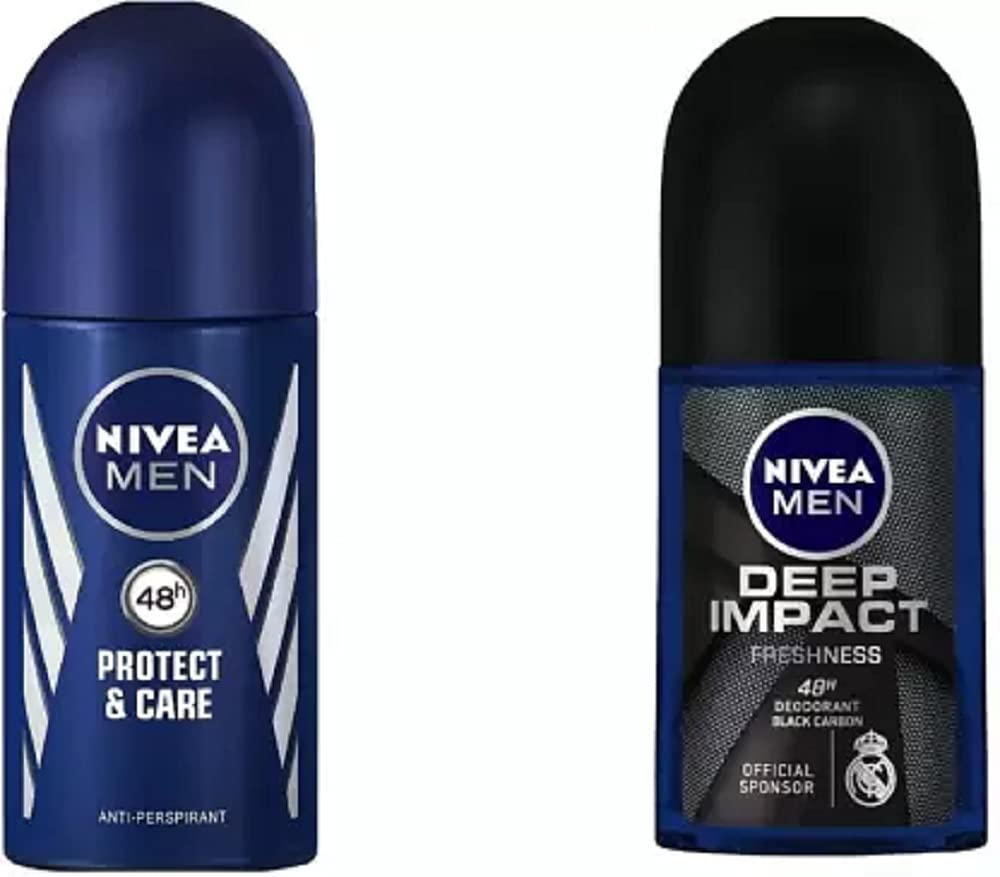 NIVEA MEN PROTECT CARE & DEEP IMPACT #421 Deodorant Roll-on - For Men (50 ml, Pack of 2)-picture-21