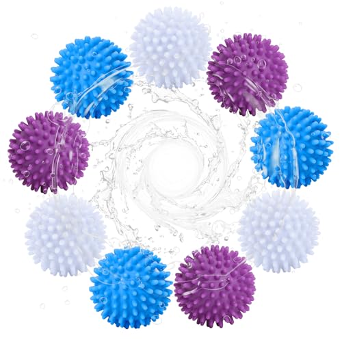 Balle de Lavage - Lot de 9 Boules de Séchage Réutilisables pour Sèche-Linge, Boule Sèche Linge pour Vêtements, Boule de Lavage Machine à Laver, Balle de...