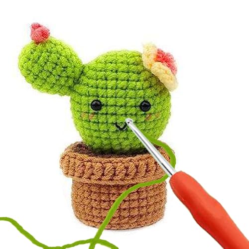 Miniatura 6 de Crochet Kit De Manualidades Para Adultos Y Adolescentes: Kit De Crochet Y Ganchillo Fácil Para Crear Amigurumi - Ideal Principiantes, Todo Incluido En El Kit Para Hacer Los 6 Cactus.
