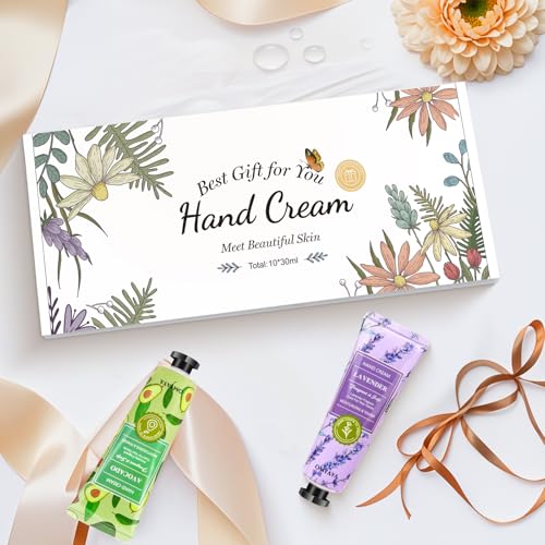 Crema de Mano Mini, 10 x 30ml Crema de Mano Fragancia Homitadora de pies para manos secas y agrietadas, pequeño regalo para mujeres, Regalo de Cumpleaños - imagen 6