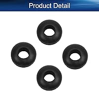 Vista 4 de Bettomshin Ojales de goma de 0.197 in de diámetro interior, resistentes al aceite, 200