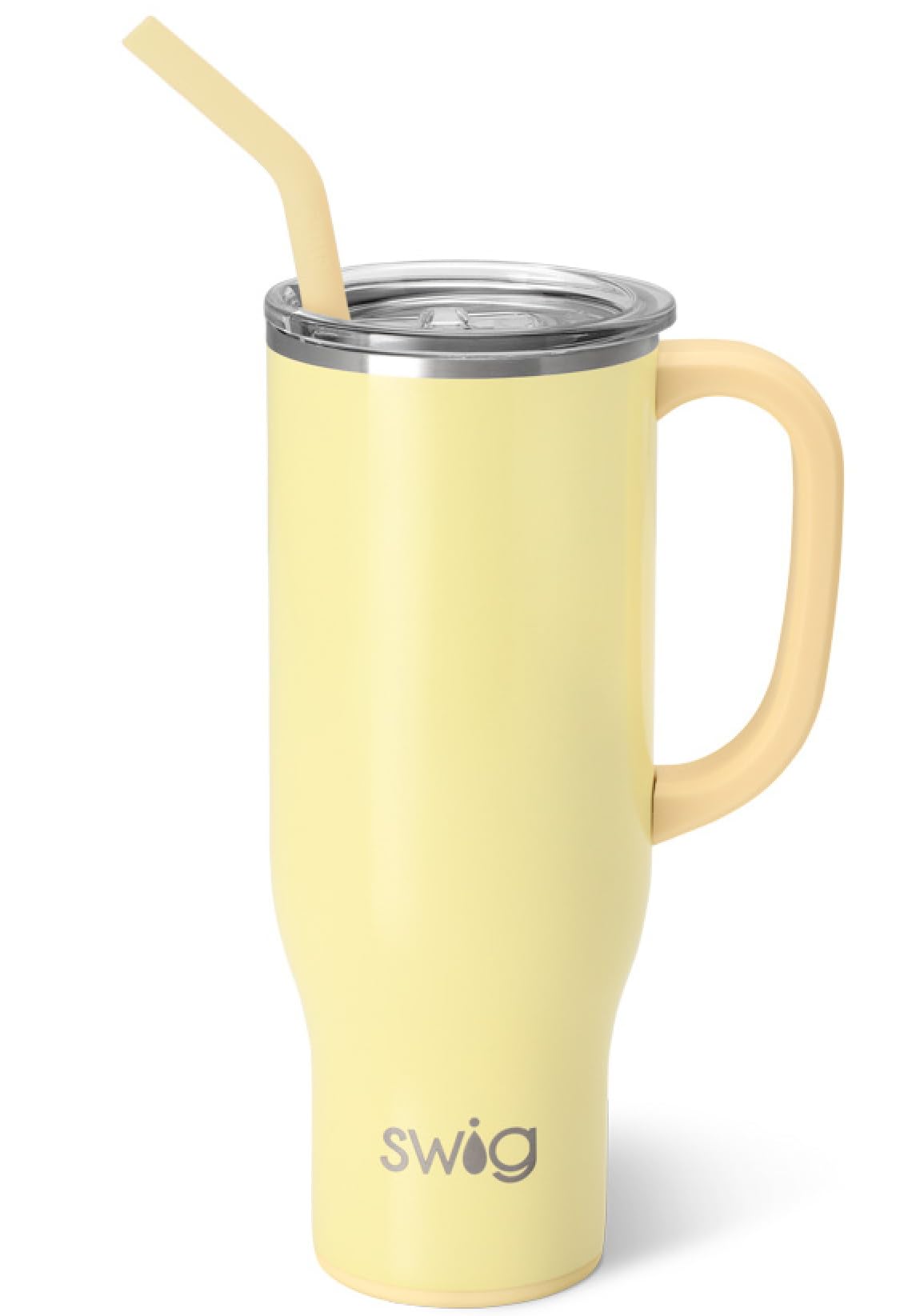 Swig Life 30oz Mega Mug, 30 oz Tumbler with Handle and Straw, Cup Holder Friendly, Dishwasher Safe, Extra Large Insulated Tumbler, Stainless Steel