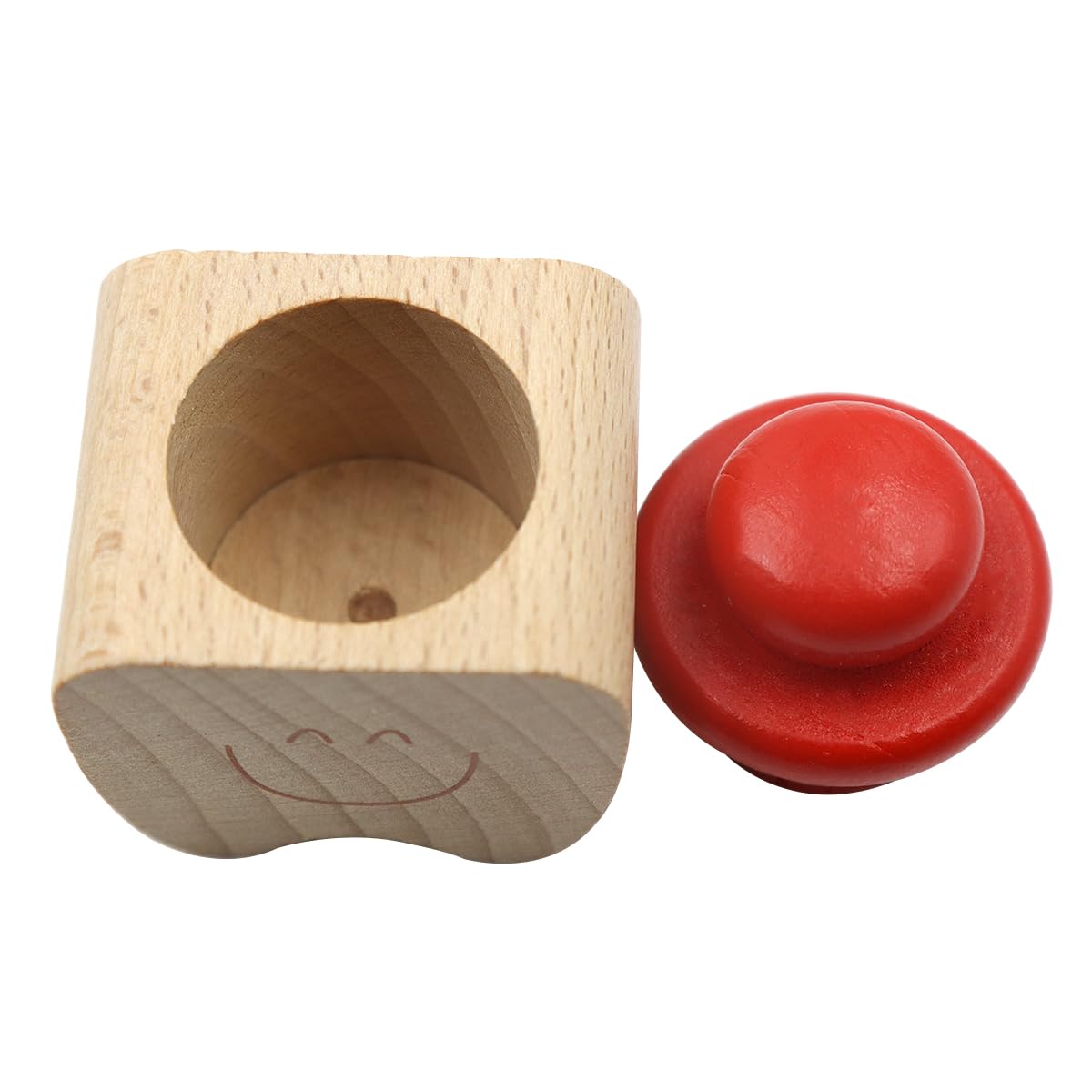 Sarini Baby Wood Tooth Box Organizer Milk Teeth Storage Collect Teeth Umbilica Save Gifts Baby Souvenir Gifts (red+blue - Image 2