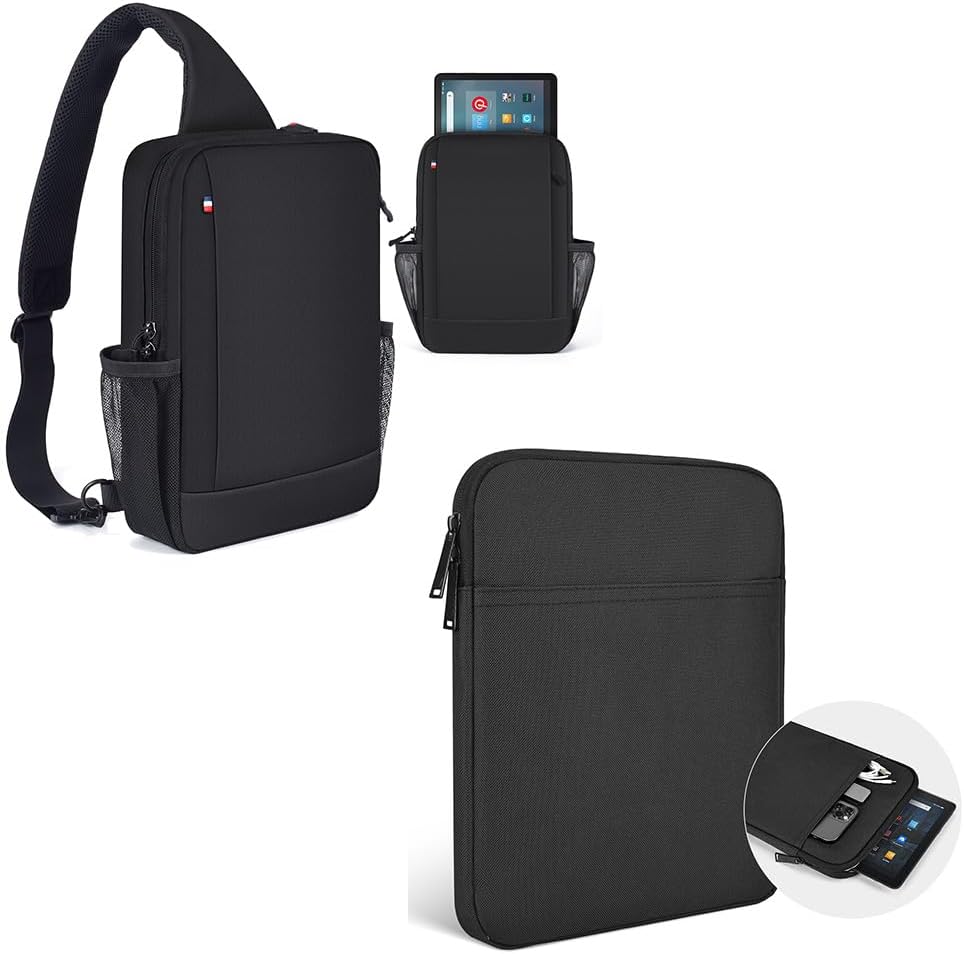 9-11 Inch Tablet Carrying Sleeve Case for Amazon Fire Max 11 2023/10.1" Fire HD 10 Plus Kids Pro / 11" iPad Pro M4 / 11" iPad Air M2, Samsung Galaxy Tab S8 S7 A8 S7 S6 S 11" 10.5" Tablet Case
