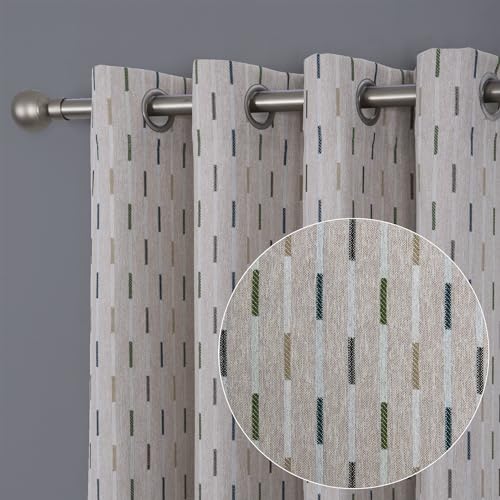 Rideaux occultants aspect lin vert pour créer un cocon de douceur - 2