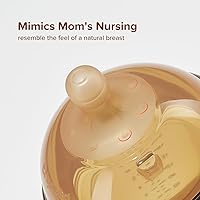 Vista 5 de Thyseed Silicone Natural Breast-Like Bottle with Nipple(3-7 Months),8oz，1pack