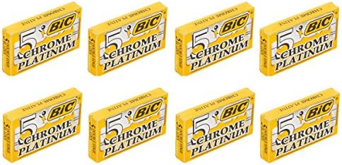40 Bic Chrome Platinum Double Edge Razor Blades