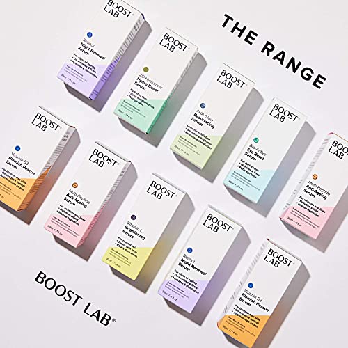 Boost Lab Multi-Peptide Anti Ageing Serum - For Mens & Women - Reduce Wrinkle & Facial Lines - Provides Deep And Long-Term Hydration - Paraben Free, Sulphate Free, Fragrance Free - 30 Ml (1 Fl Oz) #TOP7