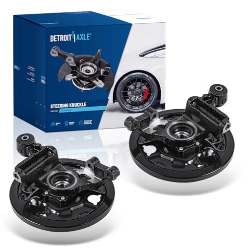 Image of Detroit Axle - Rear 2pc Steering Knuckles for 01-08 Subaru Forester 2001 2002 2003 2004 2005 2006 2007 2008 Steering Knuckles & Wheel Hub Bearing Assembly Replacement