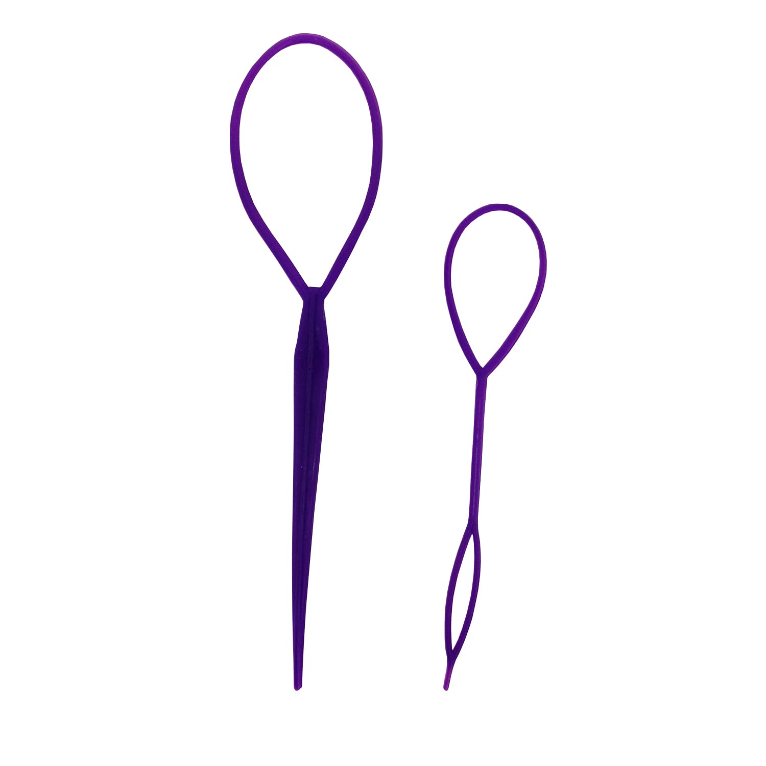 Trimming Shop Hair Braid Topsy Tool Ponytail Maker Clip Durable Styling Tool Fashion Hair Braiding Accessory for Making Women, Girls Hair Style (Purple, 2pcs)