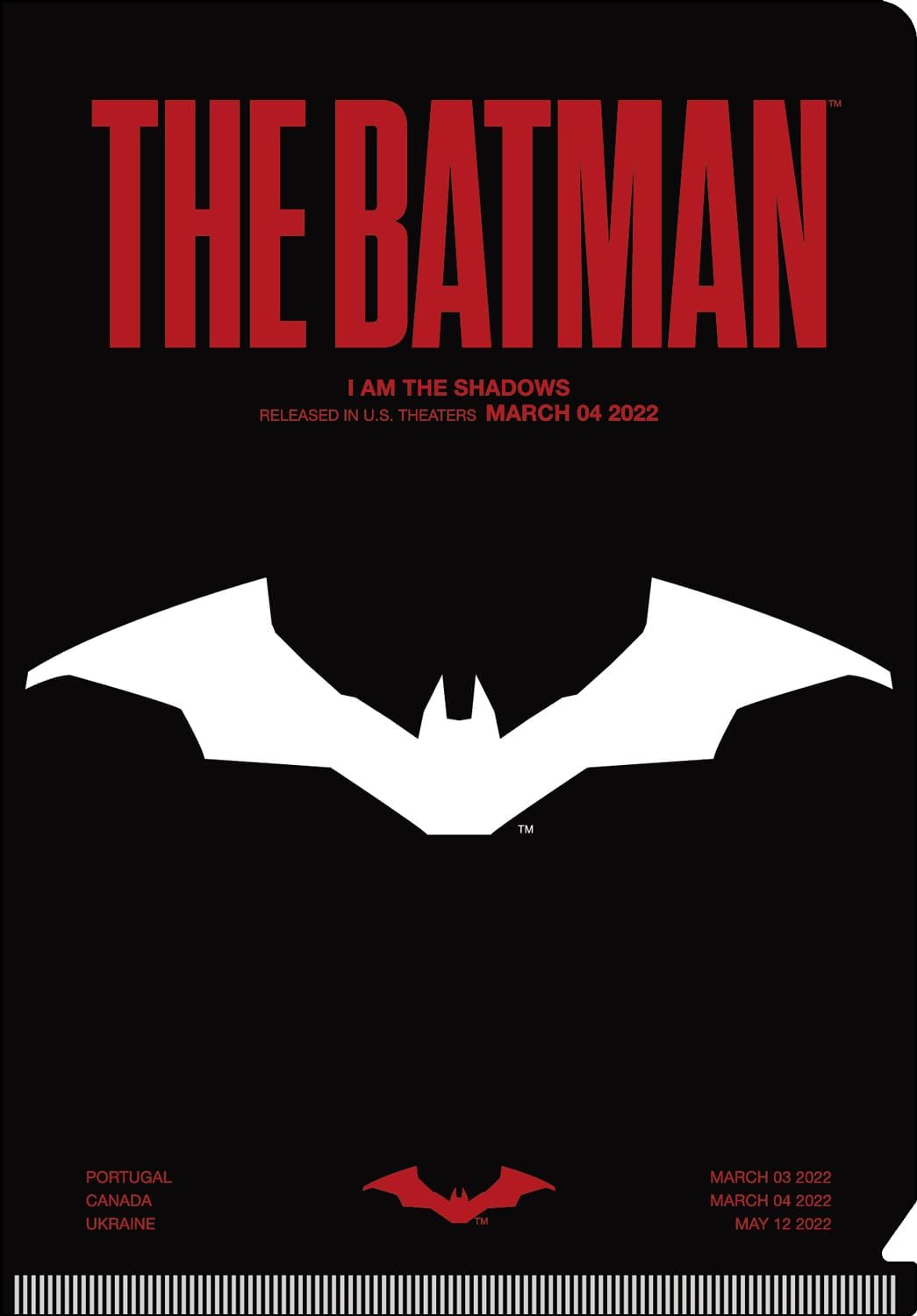インロック(Inrock) Batman IG4324 85th Anniversary Postcard Set with Mini File (THE BATMAN)