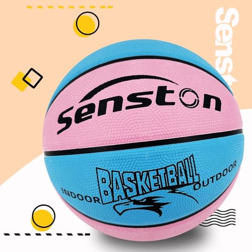 Image of Senston Basketball Outdoor /Indoor Basket Ball with Ball Air Pump Size 5