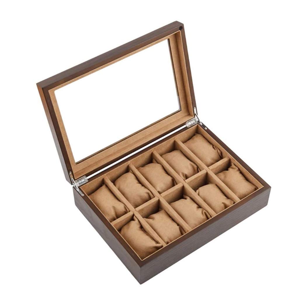 Boîte de rangement pour boucles d'oreilles anti-poussière à couvercle acrylique