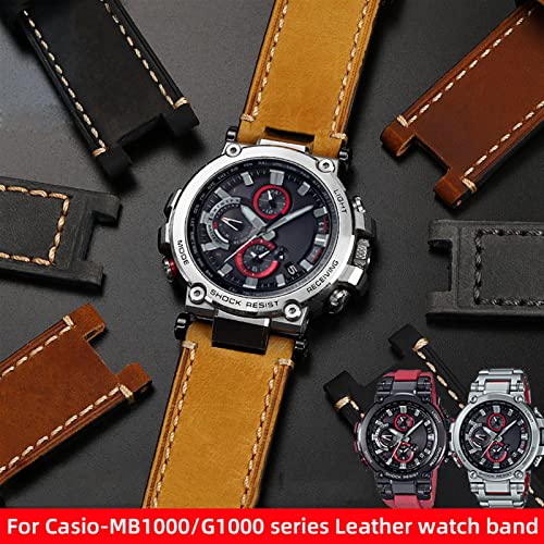 Bracelet concave MTG-B1000 en cuir de vachette résistant