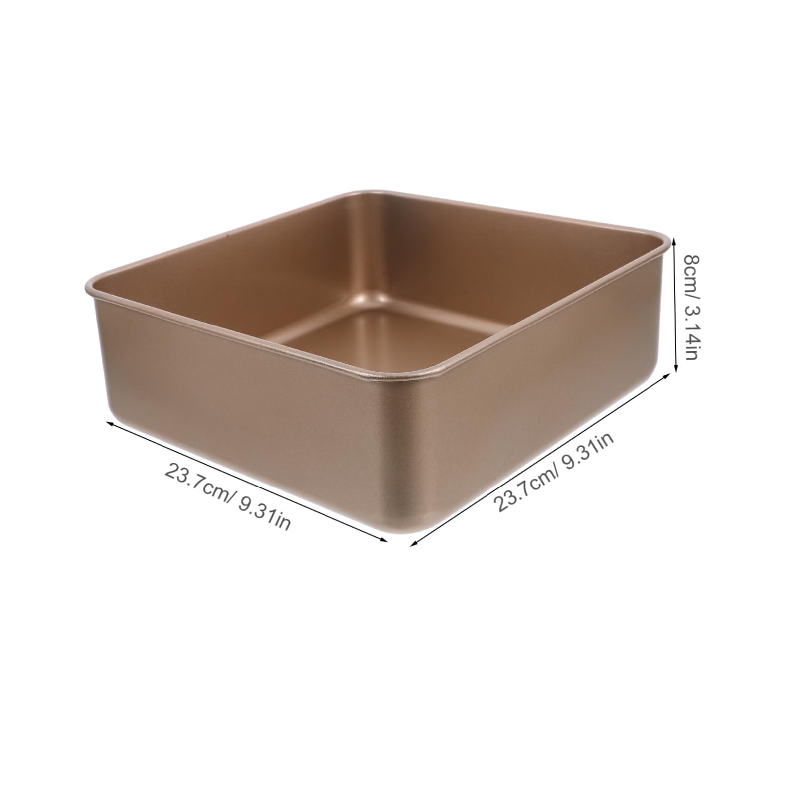 Non Stick Deep Baking Pan Baking Tray for Cookies Cakes High Sided Design for Thick Bakes Versatile for Oven Microwave Refrigerator Use