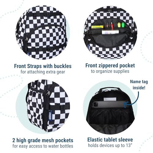Image of Wildkin 15 inch Kids Backpack for School & Travel - Durable, Padded, Multiple Pockets, Boys & Girls Ages 5-10