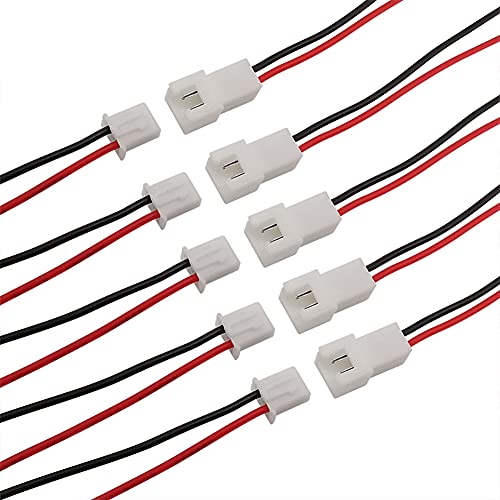 40pcs XH2.54mm 2 Pin Micro Cable Conector Macho y Hembra 100mm miniatura 4