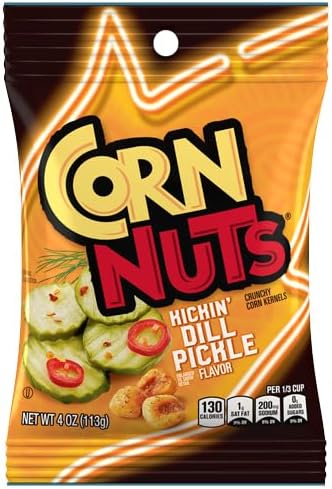 CORN NUTS Kickin Dill Pickle, Corn Kernels, Dill Pickle Flavored, 4oz