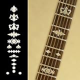 Fretboard Markers Inlay Sticker Decals for Guitar & Bass, Banjo - Aged Banjo Type - WP
