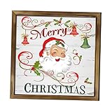 【Matériau de qualité】: Fabriqué à partir de bois léger mais robuste, ce cadre photo de Noël de dessin animé assure durabilité et longévité à votre décoration de vacances